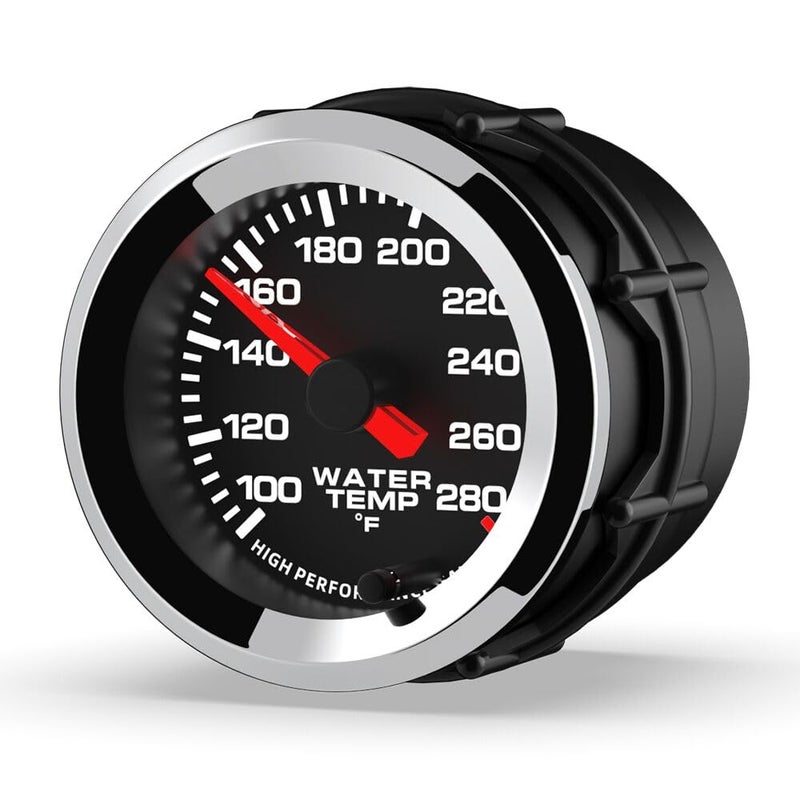 SINCO TECH 2'' 52mm with Water Temperature Gauge 100-280℉ Sensor Kit Car Meter (Water Temp F) - Image 2